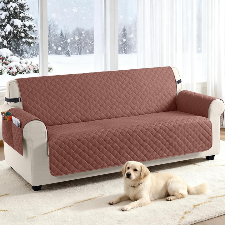 TAOCOCO Sofa Überzug, Sofabezug Wasserdicht Mit Gummiband，Wohnzimmer Anti-Rutsch Gepolsterter Sofasc