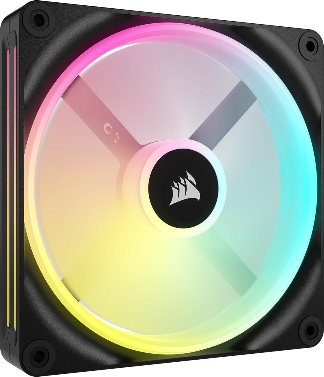 Corsair iCUE LINK QX140 RGB 140mm Magnetic Dome RGB Lüfter - Schwarz Nur Fans Einfach (140mm) Schwar