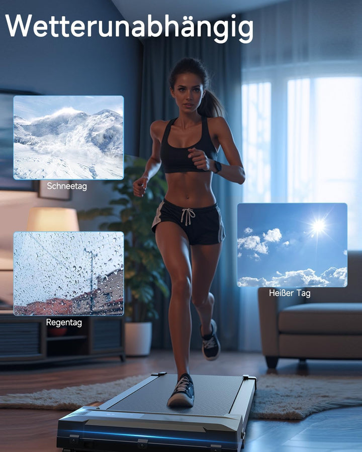 Walking Pad Laufband für Zuhause - Home Office Laufbänder Under Desk Schreibtisch Laufpad Leise Trag