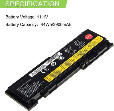 XITAIAN 11.1V 44Wh 3900mAh 42T4846 42T4847 81+ Ersatz Laptop Akku für Lenovo ThinkPad T420s T420si S