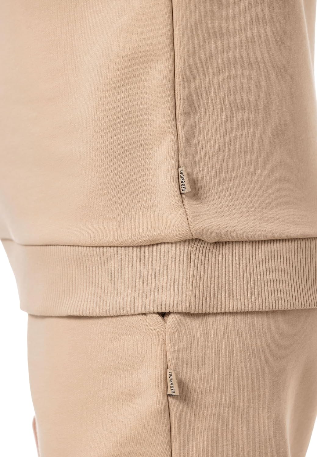 Red Bridge Damen Freizeitanzug Jogginganzug Hose Sweatshirt Premium Basic S Beige, S Beige