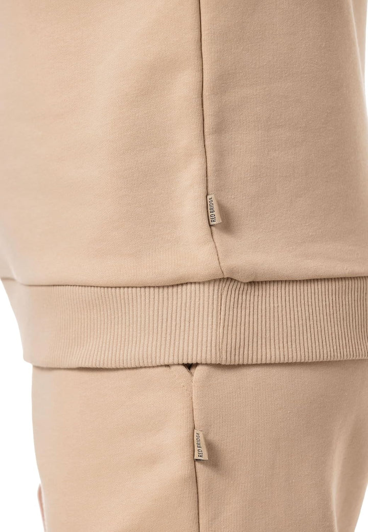 Red Bridge Damen Freizeitanzug Jogginganzug Hose Sweatshirt Premium Basic S Beige, S Beige
