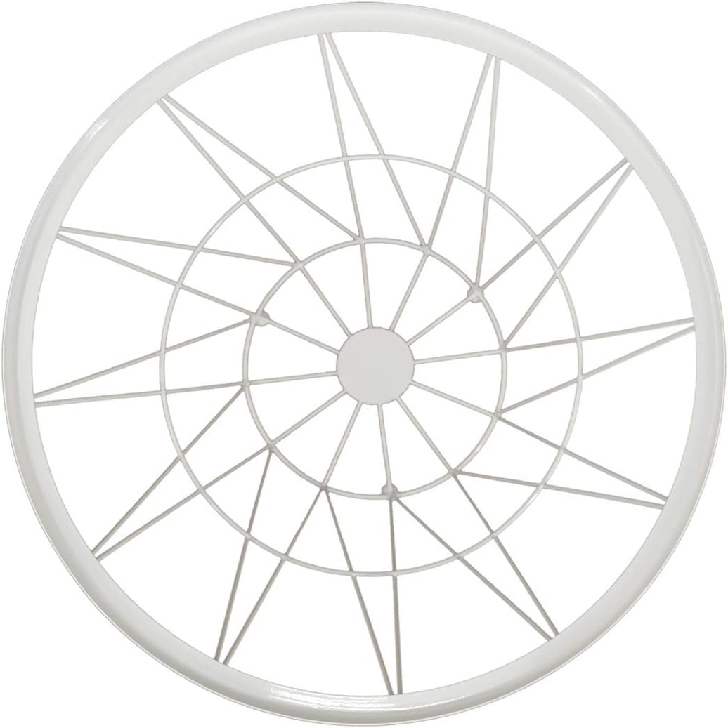 PrimoLiving Design Beistelltisch Weiss mit Deckel - Metall Drahtkorb mit Holzdeckel "Diagonal" P-840