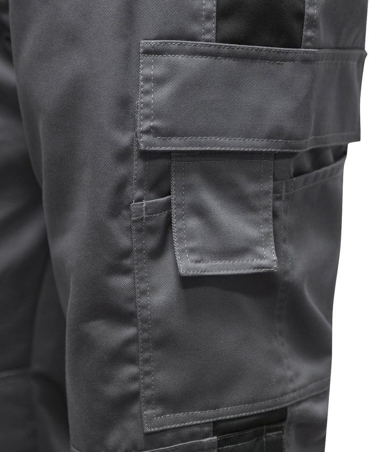 strongAnt Arbeitshose komplett Stretch Männer Berlin Pro Bundhose 44 Grau / Schwarz / 260 G/M², 44 G