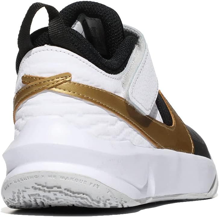 Nike Unisex Kinder Team Hustle D 10 Gs Gymnastikschuh 28.5 EU Black Metallic Gold White Dust, 28.5 E