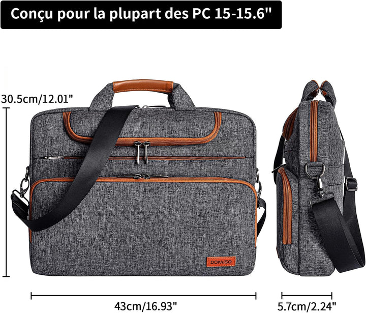 DOMISO Wasserdichter Laptop Schutztasche mit Schultergurt für Ultrabook /Chromebook /Netbook /Samsun