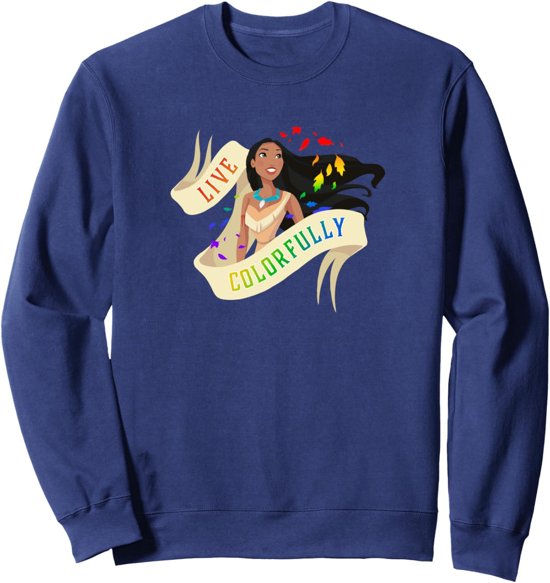 Disney Pocahontas Live Colorfully Portrait Sweatshirt