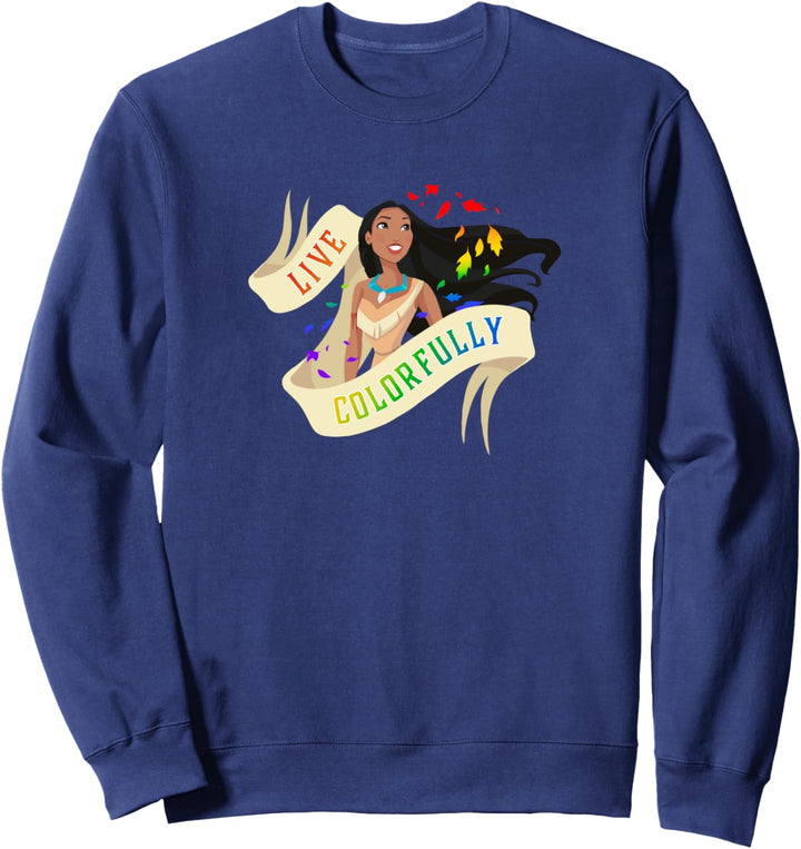 Disney Pocahontas Live Colorfully Portrait Sweatshirt