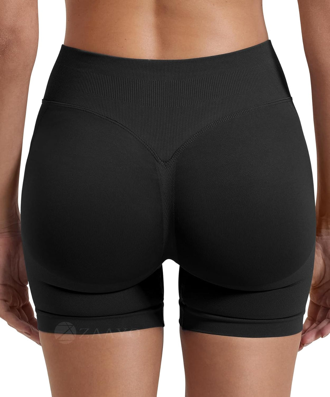 Damen Sport Shorts Hidden Scrunch Workout Auswirkungen Short 4.5 "Scrunch Butt Lifting Gym Short Nah