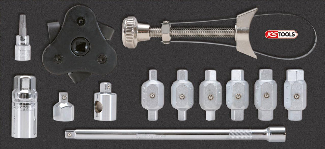 KS Tools 150.9300 Ölablassschrauben- und Ölfilter-Satz, 13-tlg.