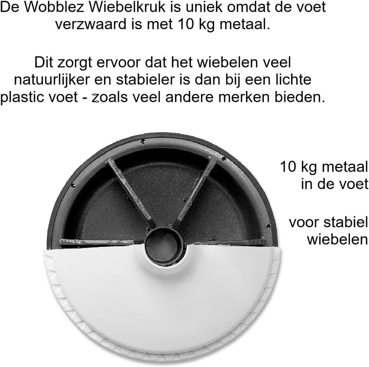 Wobblez ergonomischer Bürostuhl | Rückenschonender Wackelhocker Höhenverstellbar von 63-83 cm für ei