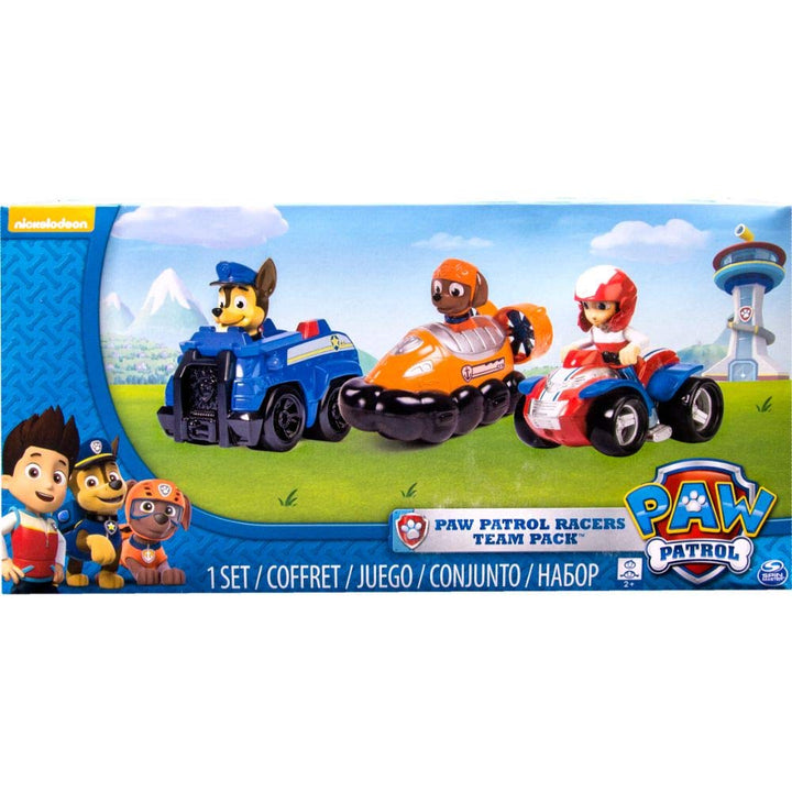 PAW PATROL 6024059-1 Rettungsflitzer 3er Set - Version 2 (Chase, Zuma, Ryder), Chase, Zuma, Ryder