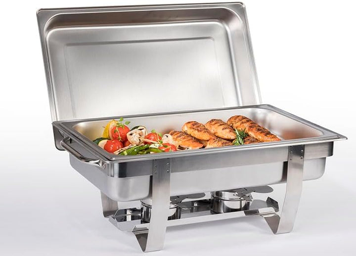 APS Doppelpack Chafing Dish -Multi Plus- Edelstahl Twin Set incl. 4X Brennpastenbehälter