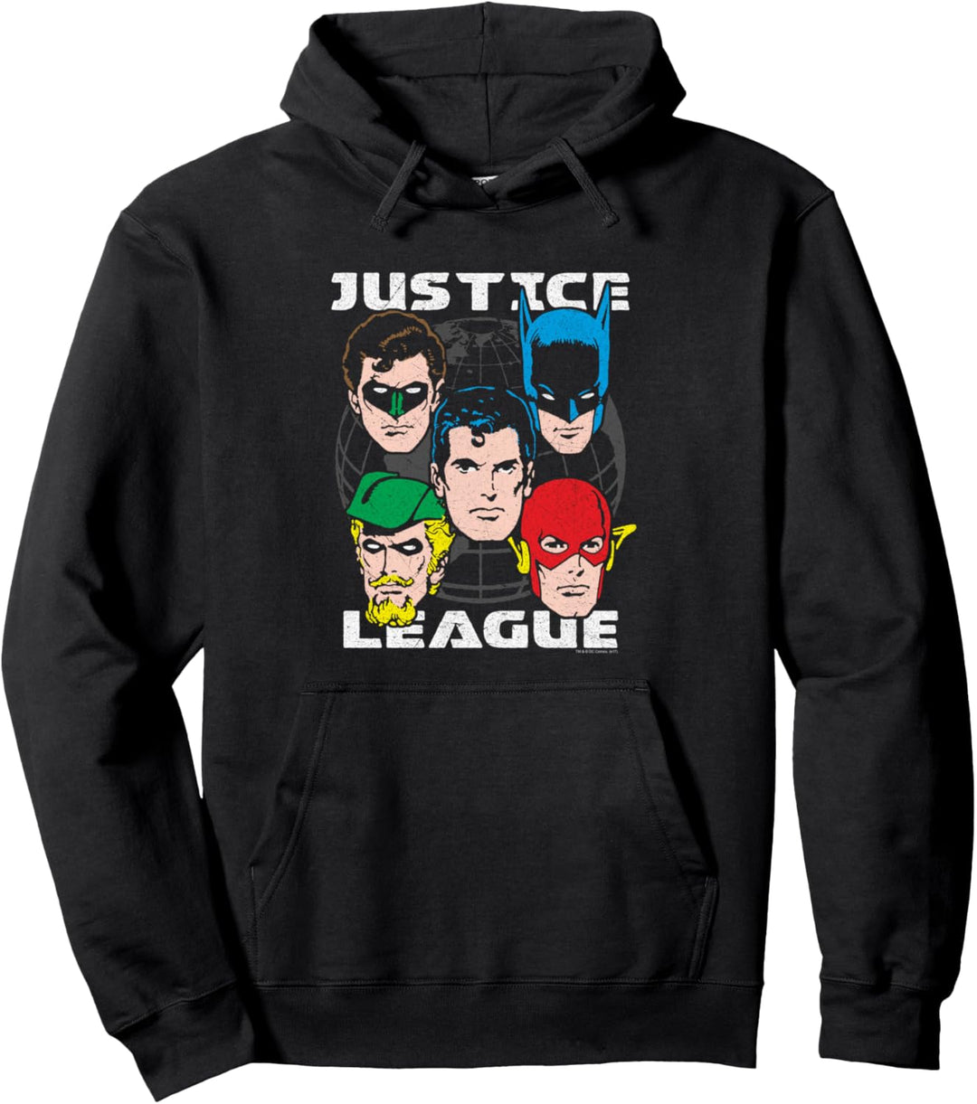Justice League Head Of States Pullover Hoodie