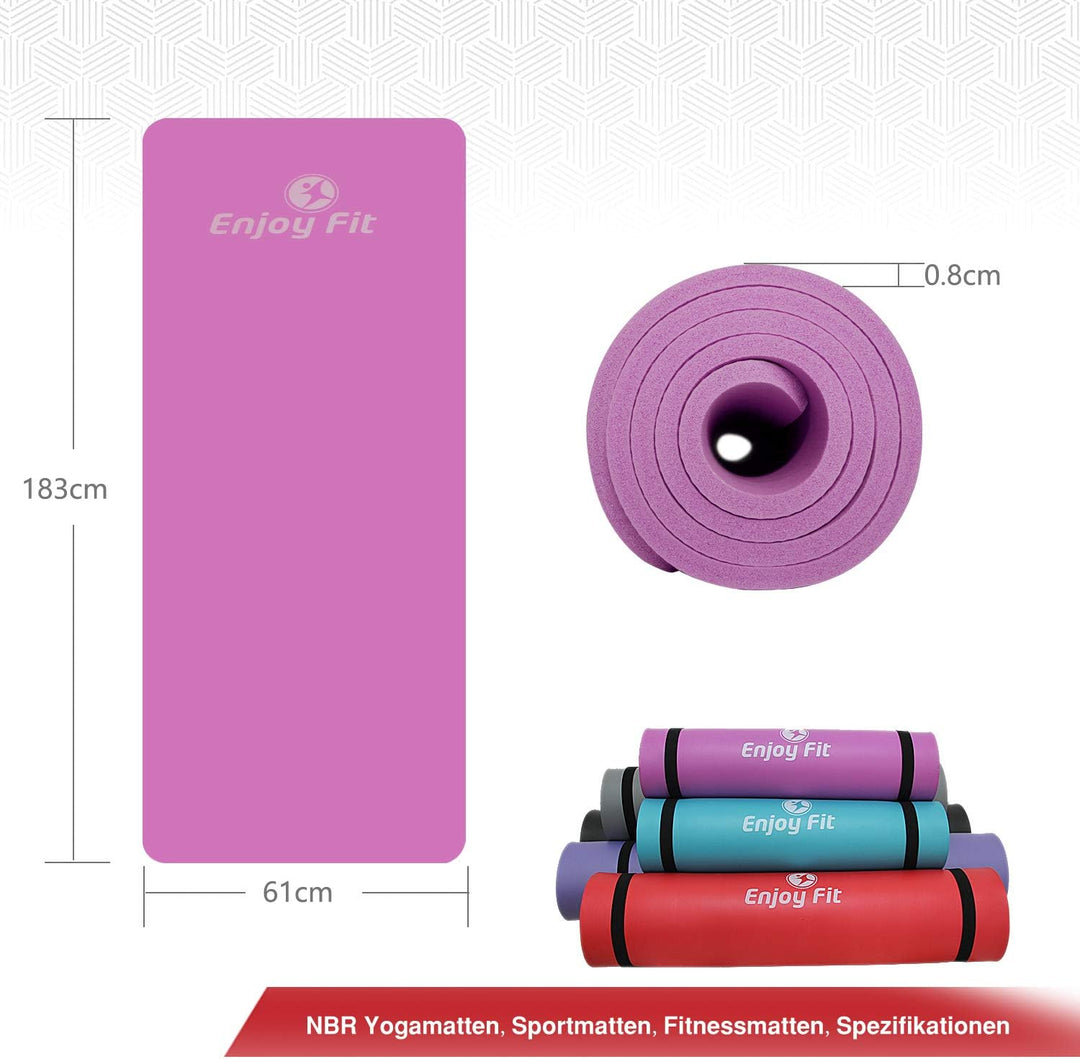 Gymnastikmatten mit Gurte Eine Vielzahl von Farben und Spezifikationen Keine Phthalate Yogamatten Ei