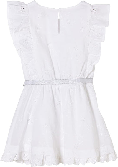 s.Oliver Junior Mädchen 403.10.103.20.200.2060408 Kinderkleid, White, 116