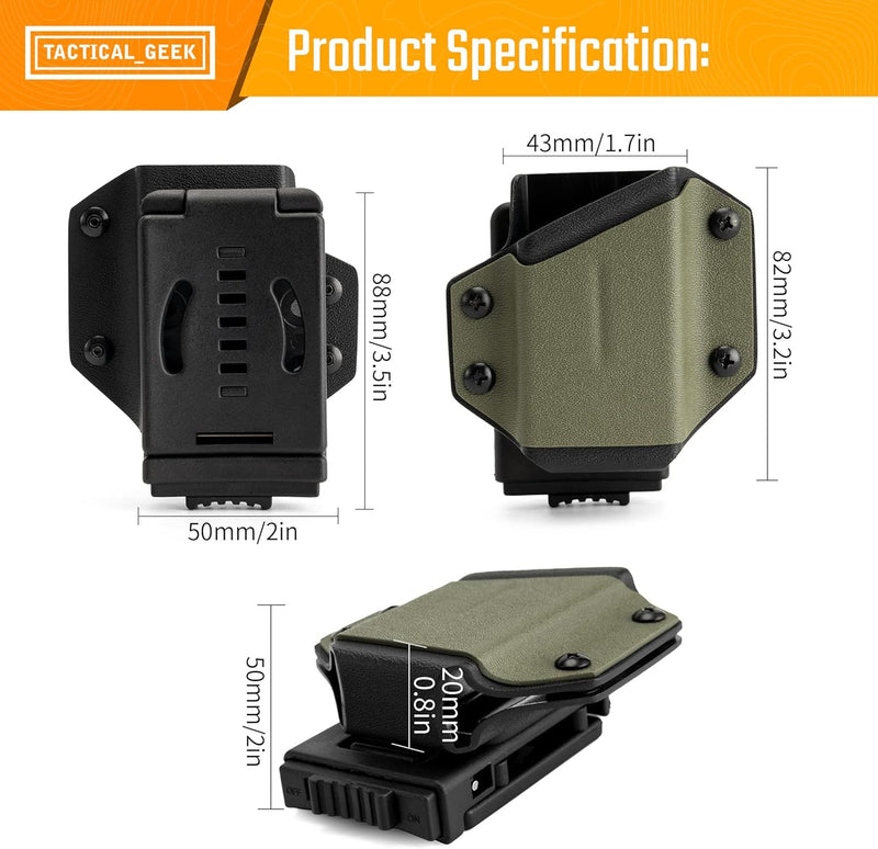 TACTICAL GEEK Kydex Holster für LEATHERMAN Multitool, mit Einstellbare Spannung, Passend für die mei