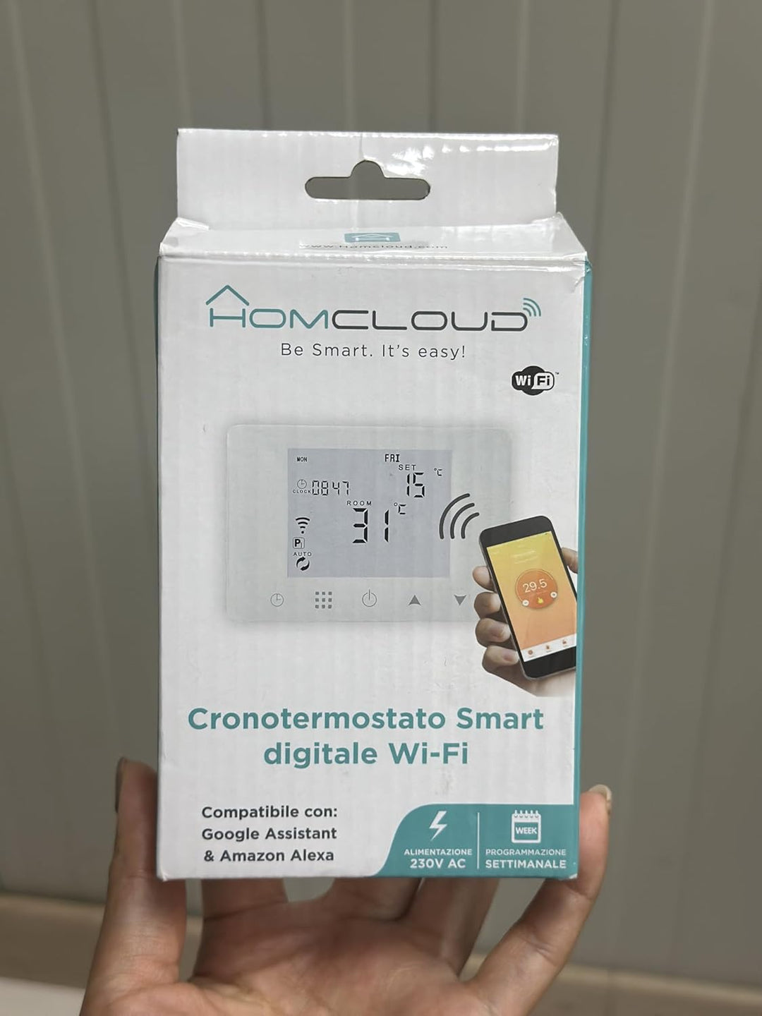 Dogepro WiFi Thermostat Thermostat für Gas/Wasserkessel, Smart Wandthermostat, kompatibel mit Alexa