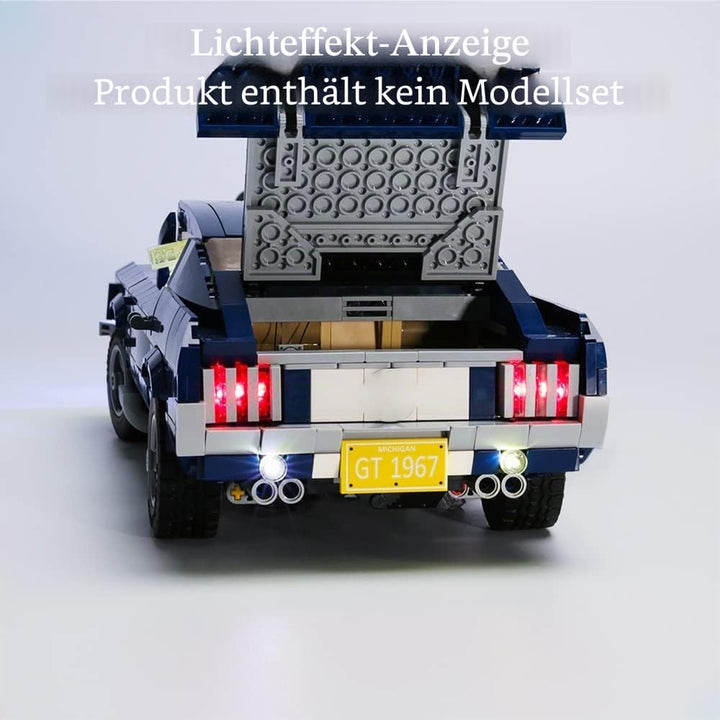 GEAMENT Verbesserte Version Blocks LED Licht-Set für Creator Expert Ford Mustang Car Building Model