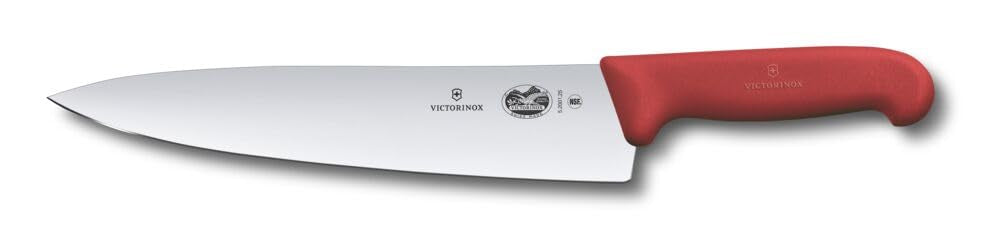 Victorinox Fibrox Kochmesser, Breites Universalmesser für Fleisch, Fisch, Gemüse und Kräuter, 25 cm,