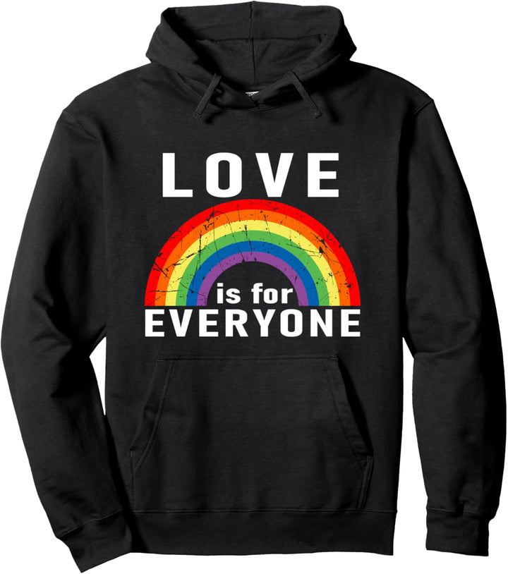 Liebe ist für alle!! LGBTQ Regenbogen Design Pullover Hoodie