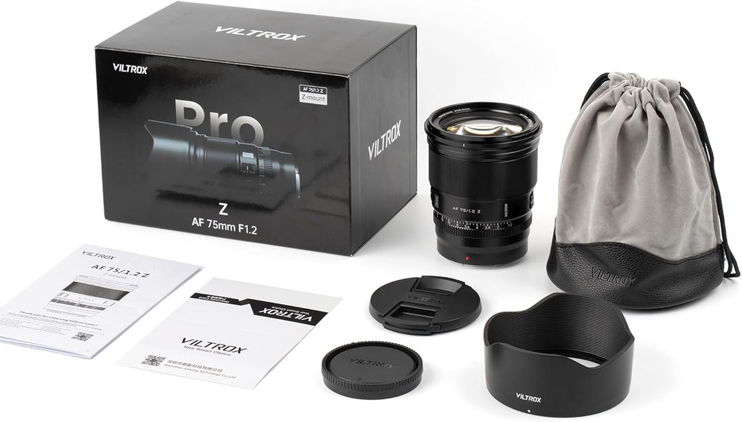 VILTROX AF 75mm F1.2 Pro Objektiv für Nikon Z-Mount APS-C, Autofokus Portrait Lens kompatibel mit Z5
