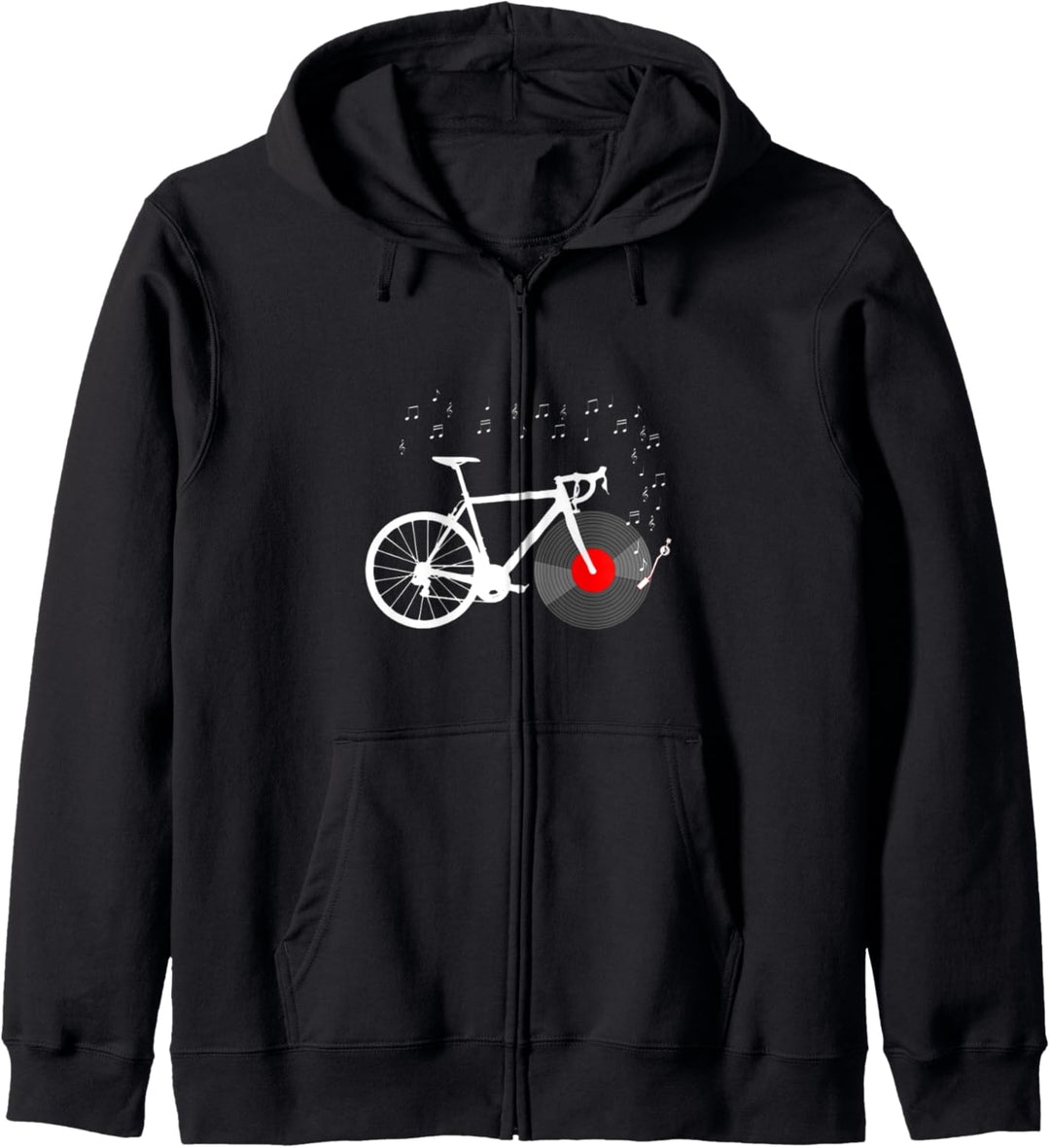 Vinyl-Schallplattenspieler für Fahrradfahrer, Rennrad Kapuzenjacke