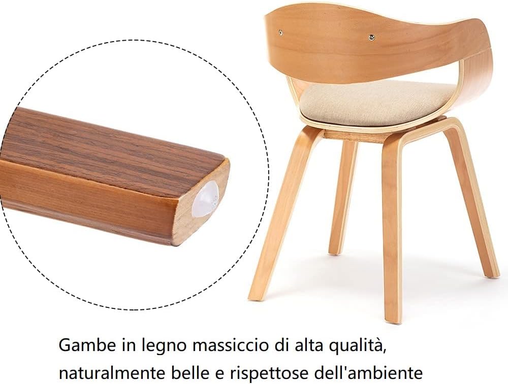 Mignone Küchenstühle 2er Set Gepolsterte Stühle Esszimmerstühle Stühle im Restaurant Gepolsterte Stü