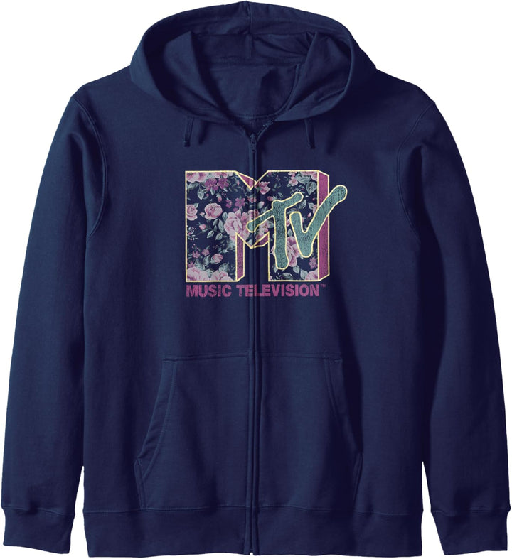 MTV Vintage Rose Logo Kapuzenjacke
