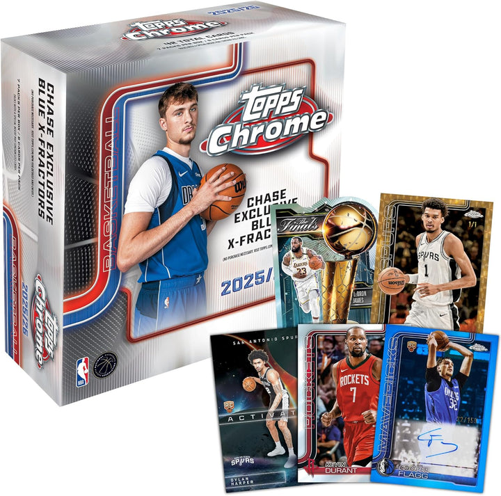 Topps 2025-26 Chrome Basketball - Fabrik versiegelt - Mega Box, Mega Box