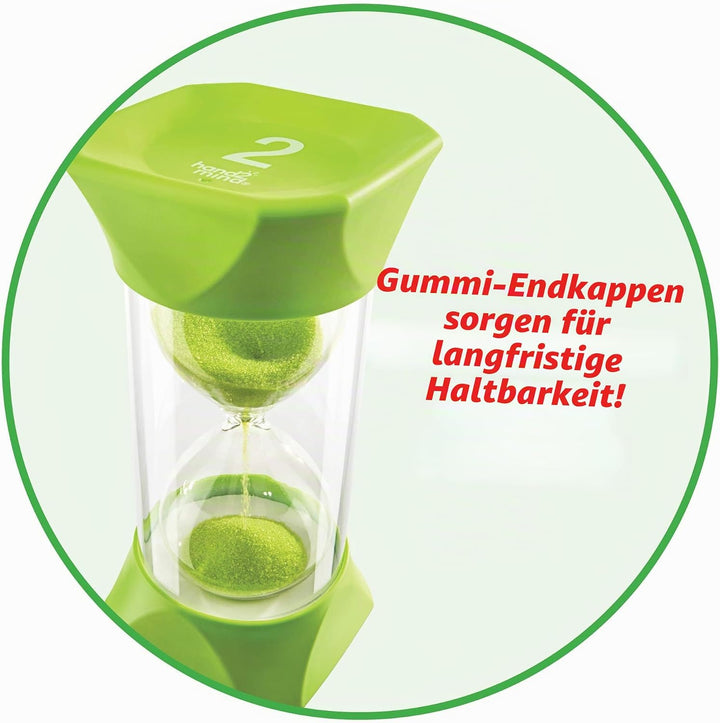 Learning Resources Jumbo-Sanduhr, 2-Minuten-Sanduhr mit gummierten weichen Endkappen, für ruhige Pau