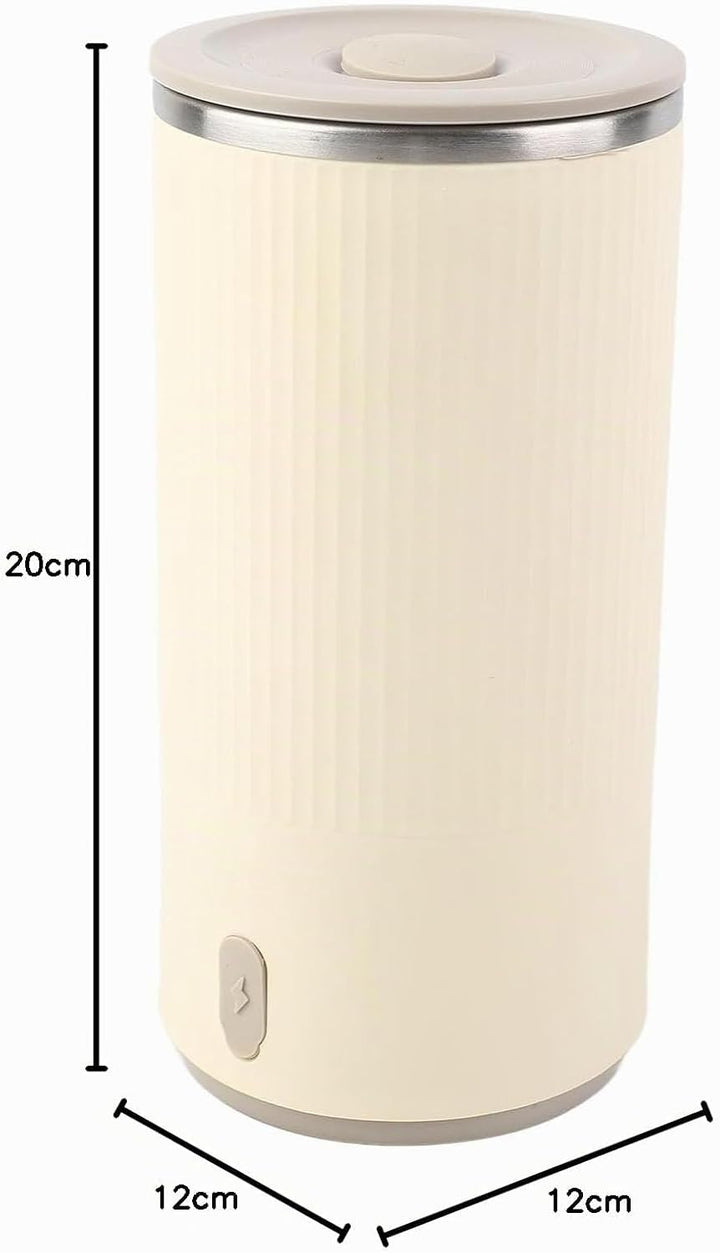 Elektrischer Wasserkocher, kabellos, Edelstahl, 400 ml, für Auto und Reisen, mit wiederaufladbarem D