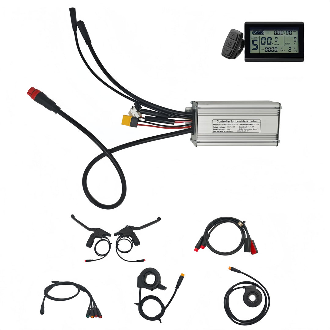 KT Kunteng 36V / 48V 25A wasserdichte Sinus-Welle-Controller-Sets Geeignet für BF Fatbike G062 750W