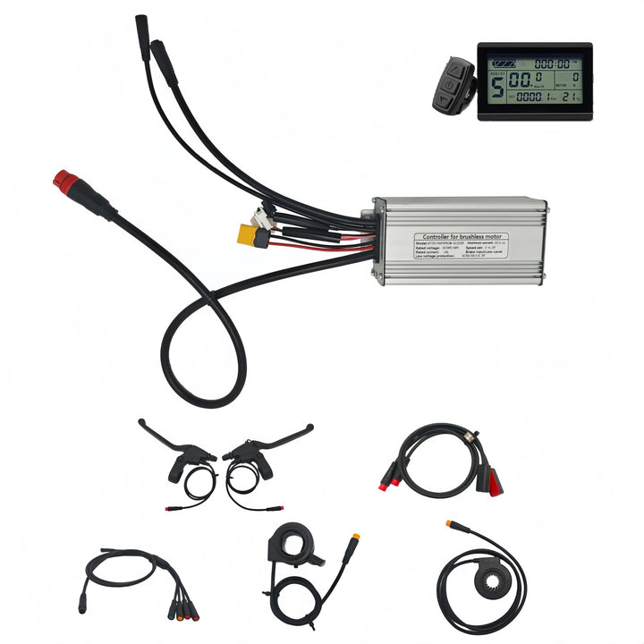 KT Kunteng 36V / 48V 25A wasserdichte Sinus-Welle-Controller-Sets Geeignet für BF Fatbike G062 750W