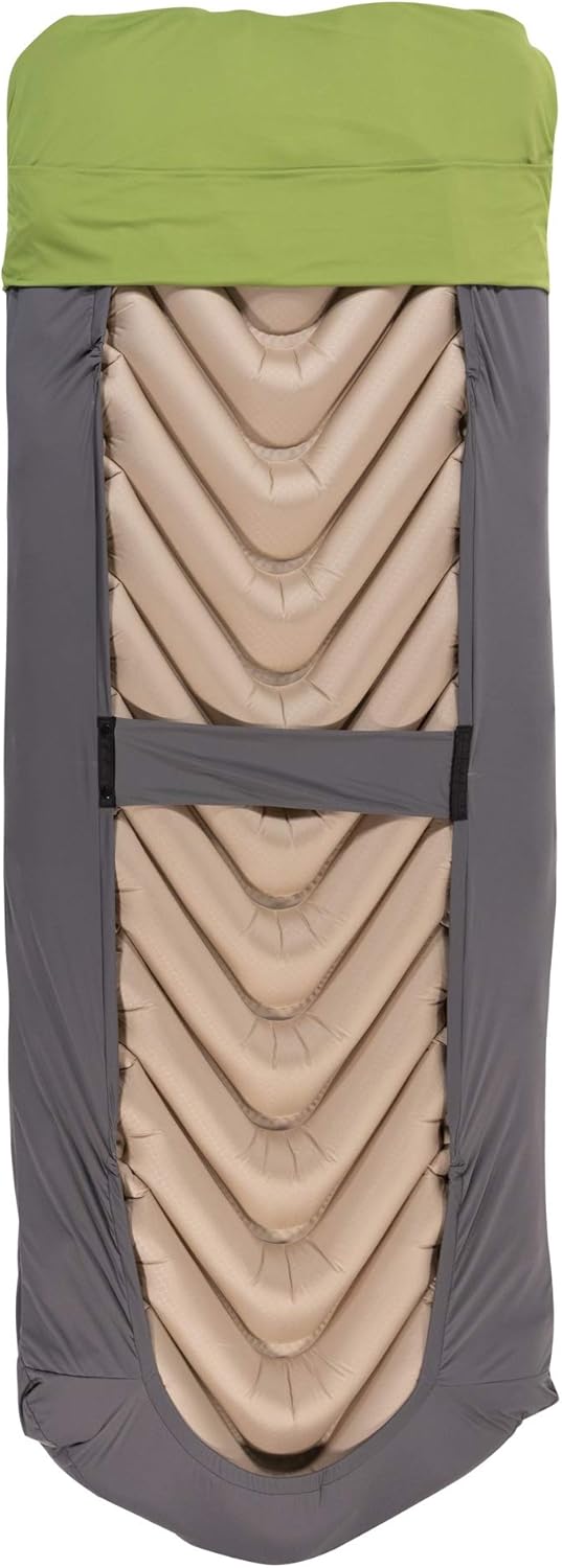 Klymit Unisex V New Sheet for Sleeping Pad, Orange/Grau, gesteppt Luxe (193 x 76 cm), Luxe (193 x 76