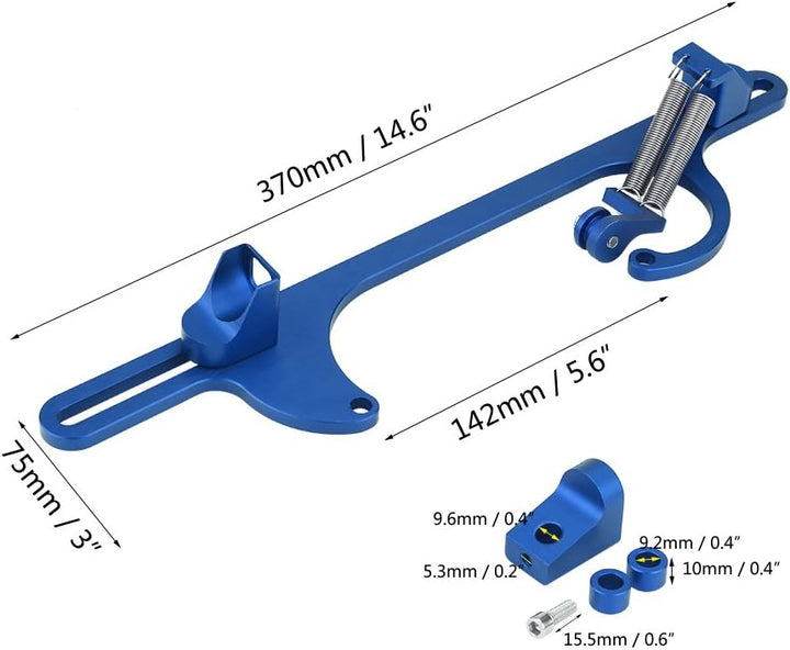Gashalterung, Billet Aluminium Gaszug Vergaserhalterung Passend für Vergaser der Serien Holley 4150