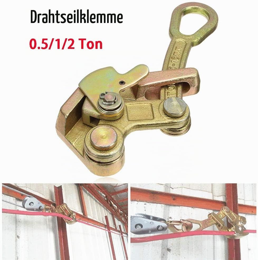 Drahtseilspanner Klemme, Heavy Duty Drahtspanner Multifunktionale Drahtseil Kabelklemme für Kommunik