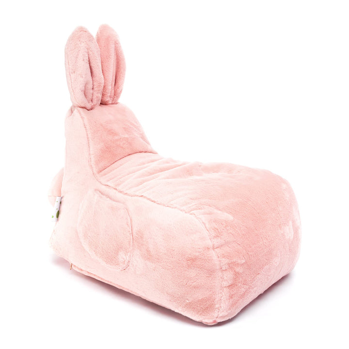 Ecopuf Bunny S | Kinder Sitzsack Hase Design - Original Sitzsack Hase mit Kunstfellbezug und vollstä