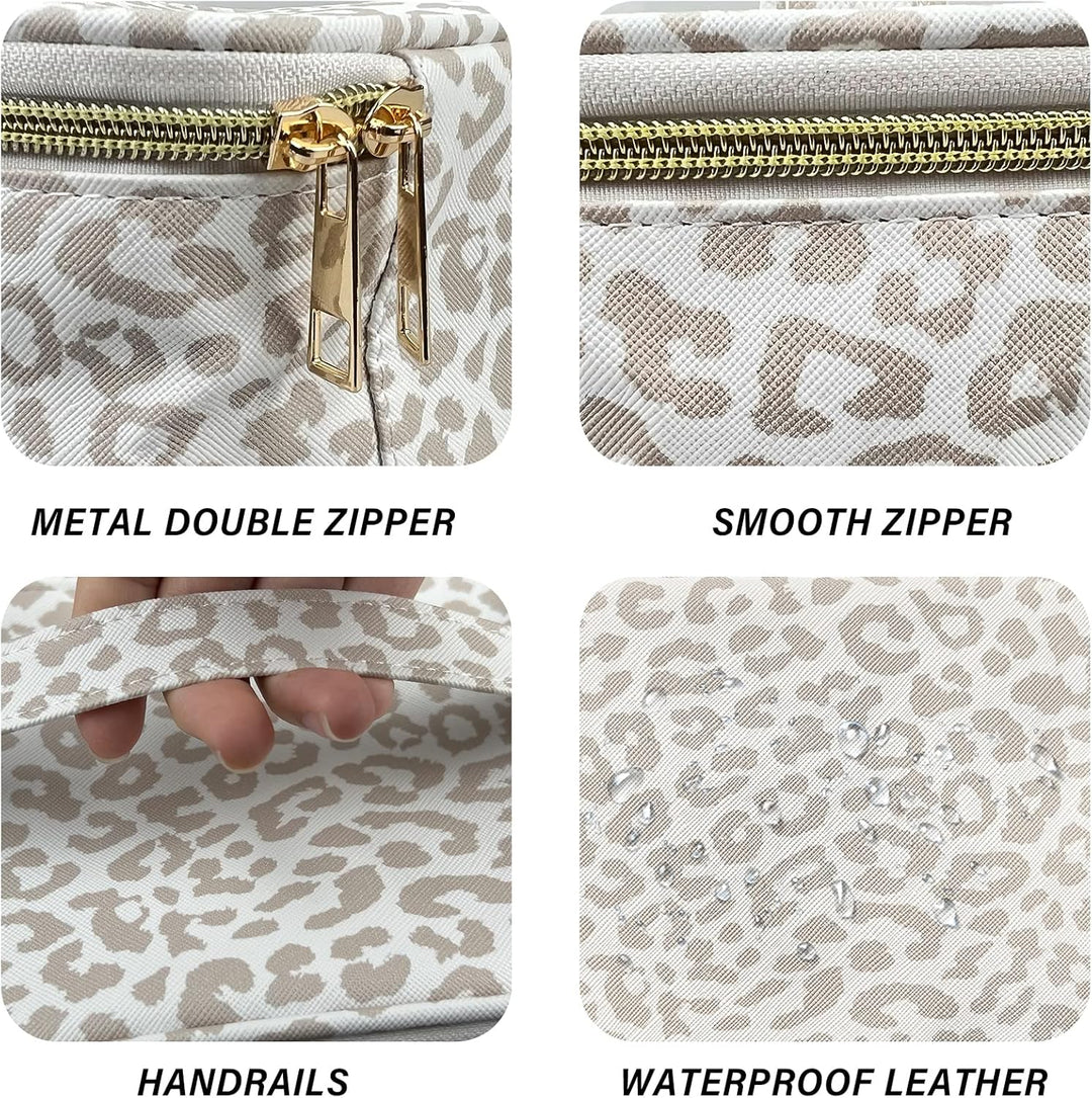 3 Stück Set Kosmetiktasche, grosse Kapazität Reise Make Up Tasche Set Damen, mit tragbarem Griffdesi