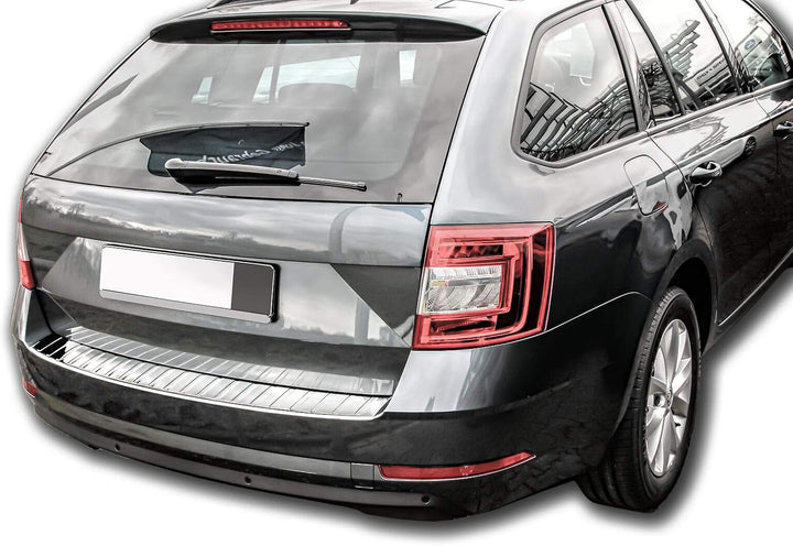 Ladekantenschutz Edelstahl CHROM kompatibel für SKODA Octavia 3 Kombi FACELIFT 2017-2020 | premium Q