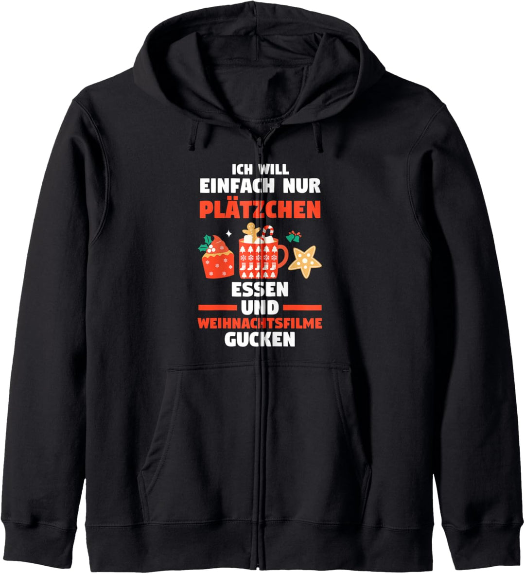 Weihnachtsmann Plätzchen Weihnachtsfilme Weihnachten Kapuzenjacke
