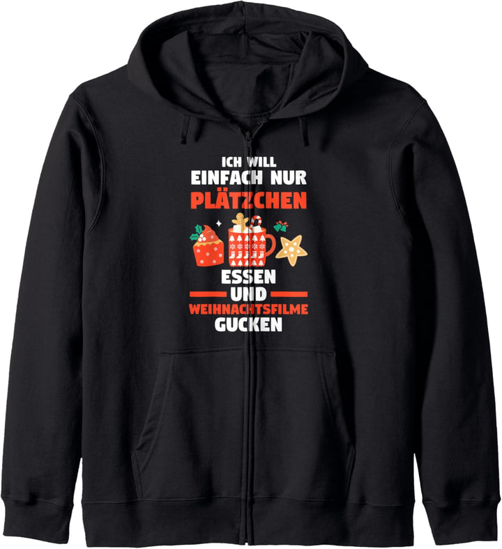 Weihnachtsmann Plätzchen Weihnachtsfilme Weihnachten Kapuzenjacke