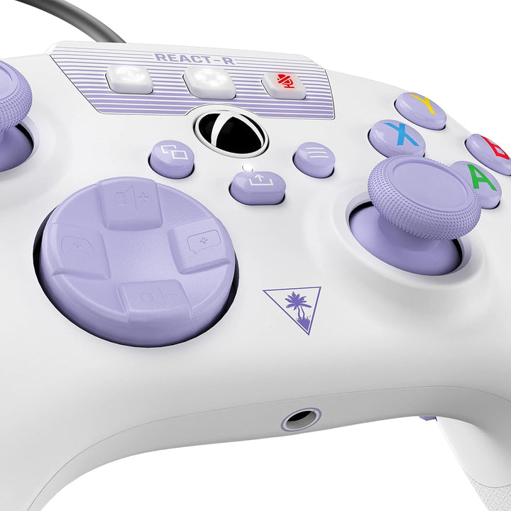 Turtle Beach REACT-R Controller Weiss/Violett – Xbox Series X|S, Xbox One und PC React-R Weiss REACT