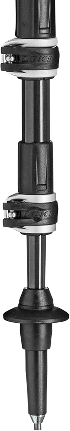 LEKI Legend Black Carbon Verstellbarer leichter Wanderstock (einzeln) für Trekking & Wandern natural