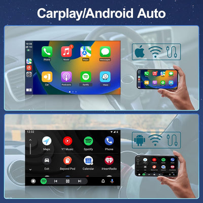 Podofo Android 11 Autoradio 2 Din 2+32G Wireless Carplay Android Auto Mirror Link Bluetooth 10.1'' T