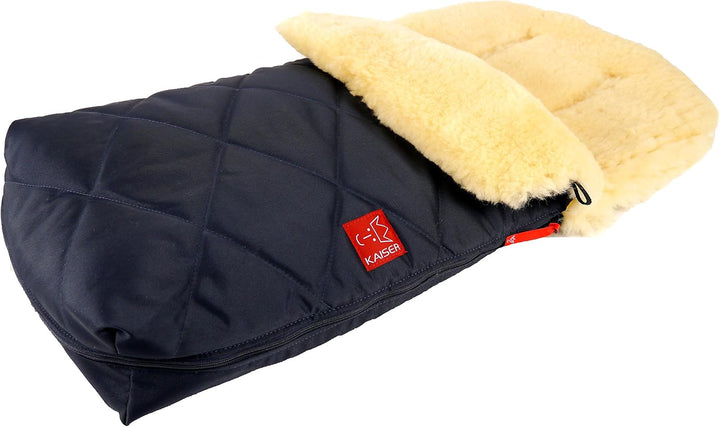 Lammfell Fusssack Natura, navy