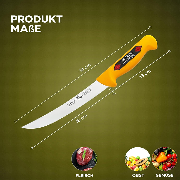 EIKASO 1601820-312 Zerlegemesser, 18cm Mittel Scharf Klinge, 30cm Länge 18 cm, 18 cm