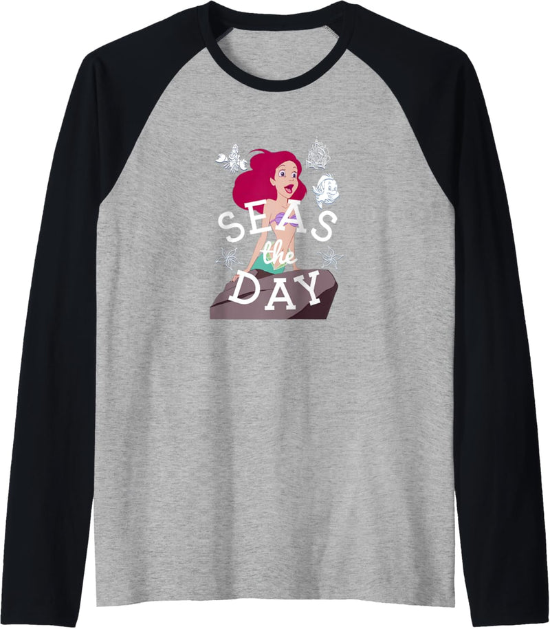 Disney The Little Mermaid Ariel Seas The Day Raglan