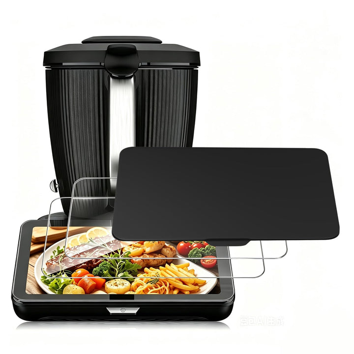 1 Stück Silikon Displayschutz, 2 Stück Displayschutzglas für Thermomix TM7