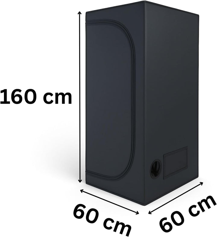 Weedness Grow Box für Indoor Zucht 60x60x160 – Lichtdicht mit hoher Reflektion Zuchtzelt Growschrank